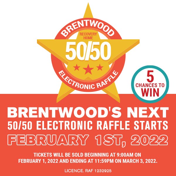 Brentwood's next 50/50 Electronic Raffle starts February 1st, 2022.