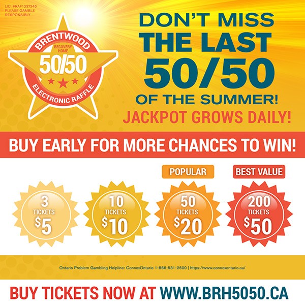 Don't miss the last 50/50 of the summer!